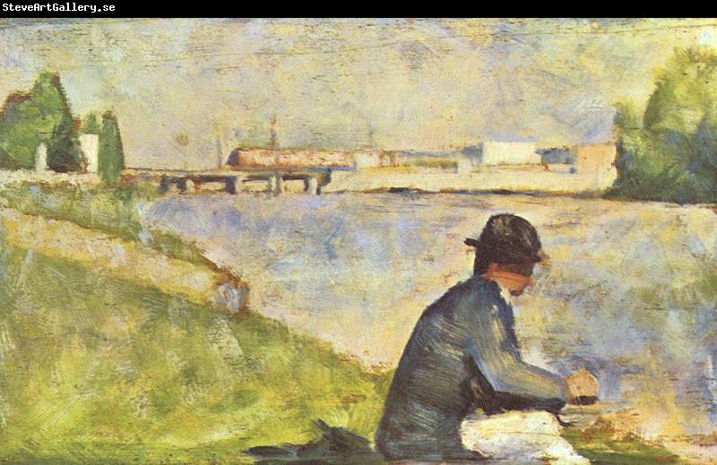 Georges Seurat Sitzender Mann